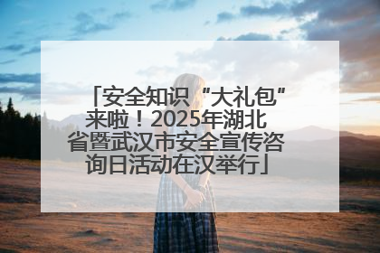 安全知识“大礼包”来啦！2025年湖北省暨武汉市安全宣传咨询日活动在汉举行