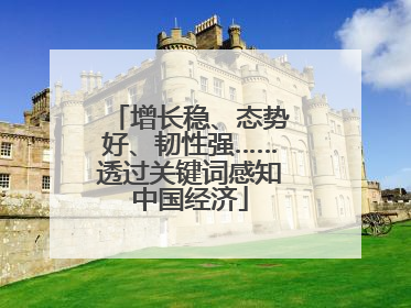 增长稳、态势好、韧性强……透过关键词感知中国经济