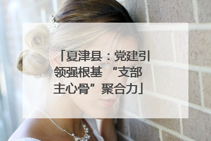 夏津县：党建引领强根基 “支部主心骨”聚合力