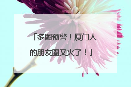 多图预警！厦门人的朋友圈又火了！