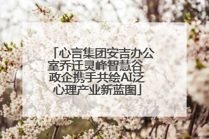 心言集团安吉办公室乔迁灵峰智慧谷 政企携手共绘AI泛心理产业新蓝图