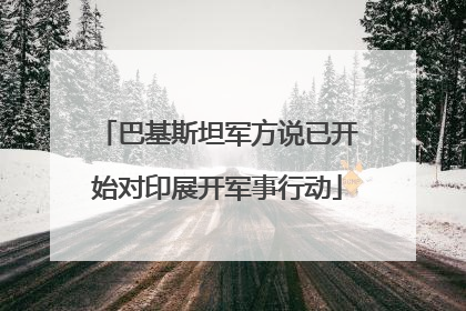 巴基斯坦军方说已开始对印展开军事行动