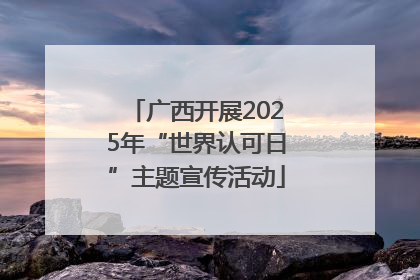 广西开展2025年“世界认可日”主题宣传活动