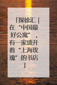 探徐汇｜在“中国最好公寓”，有一家盛开着“上海玫瑰”的书店