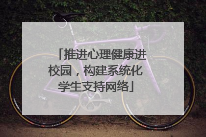 推进心理健康进校园，构建系统化学生支持网络