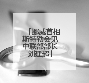 挪威首相斯特勒会见中联部部长刘建超