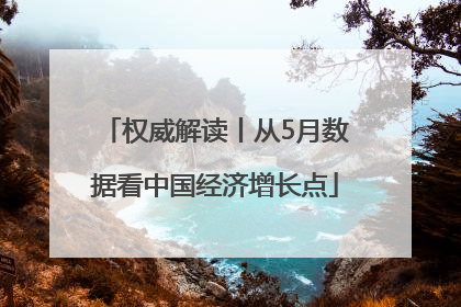 权威解读丨从5月数据看中国经济增长点