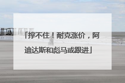 撑不住！耐克涨价，阿迪达斯和彪马或跟进