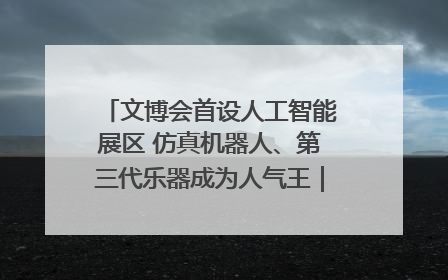 文博会首设人工智能展区 仿真机器人、第三代乐器成为人气王｜文博向“新”