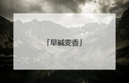 旱碱麦香