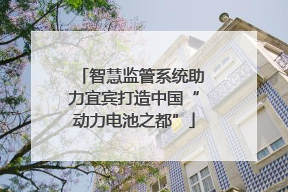 智慧监管系统助力宜宾打造中国“动力电池之都”