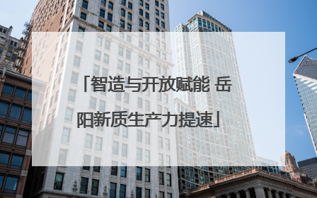 智造与开放赋能 岳阳新质生产力提速