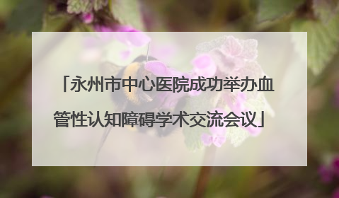 永州市中心医院成功举办血管性认知障碍学术交流会议