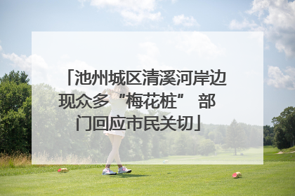 池州城区清溪河岸边现众多“梅花桩” 部门回应市民关切