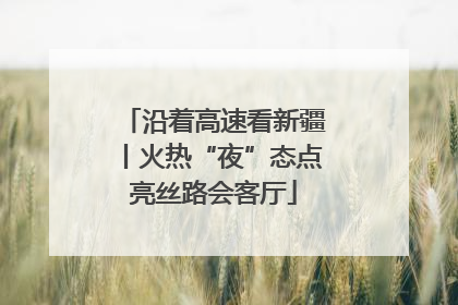 沿着高速看新疆丨火热“夜”态点亮丝路会客厅