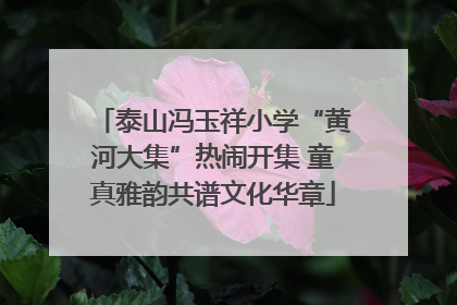 泰山冯玉祥小学“黄河大集”热闹开集 童真雅韵共谱文化华章