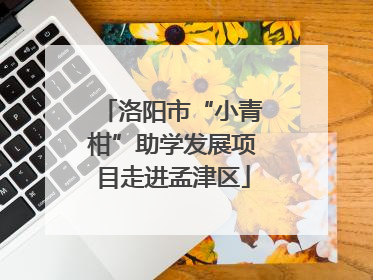 洛阳市“小青柑”助学发展项目走进孟津区