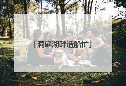 洞庭湖畔造船忙