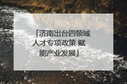 济南出台四领域人才专项政策 赋能产业发展