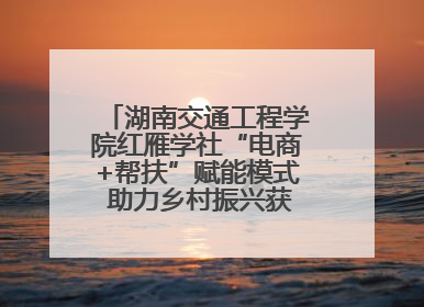 湖南交通工程学院红雁学社“电商+帮扶”赋能模式 助力乡村振兴获帮扶乡镇好评