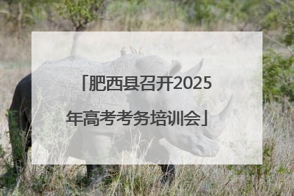 肥西县召开2025年高考考务培训会