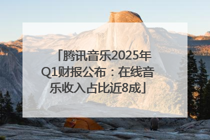 腾讯音乐2025年Q1财报公布:在线音乐收入占比近8成