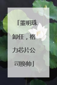 董明珠卸任，格力芯片公司换帅