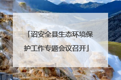 诏安全县生态环境保护工作专题会议召开