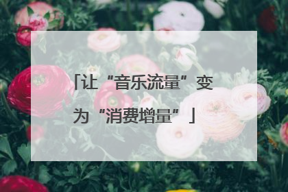 让“音乐流量”变为“消费增量”