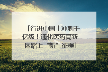 行进中国丨冲刺千亿级！通化医药高新区踏上“新”征程