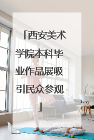 西安美术学院本科毕业作品展吸引民众参观