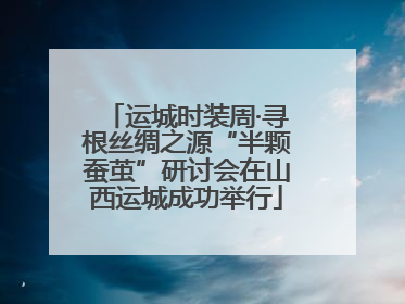 运城时装周·寻根丝绸之源“半颗蚕茧”研讨会在山西运城成功举行