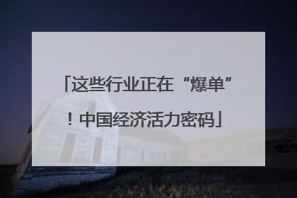 这些行业正在“爆单”！中国经济活力密码
