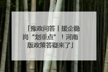 豫政问答丨援企稳岗“划重点”！河南版政策答疑来了