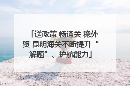送政策 畅通关 稳外贸 昆明海关不断提升“解题”、护航能力
