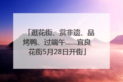 逛花街、赏非遗、品烤鸭、过端午……宜良花街5月28日开街