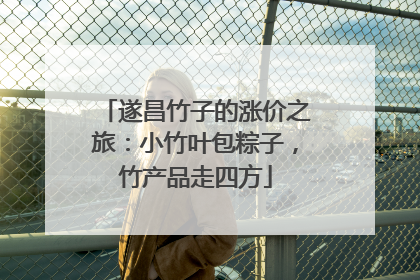 遂昌竹子的涨价之旅：小竹叶包粽子，竹产品走四方