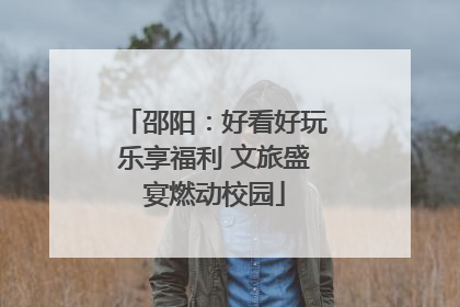邵阳：好看好玩乐享福利 文旅盛宴燃动校园