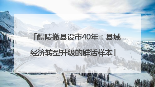 醴陵撤县设市40年：县域经济转型升级的鲜活样本