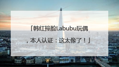 韩红撞脸Labubu玩偶，本人认证：这太像了！