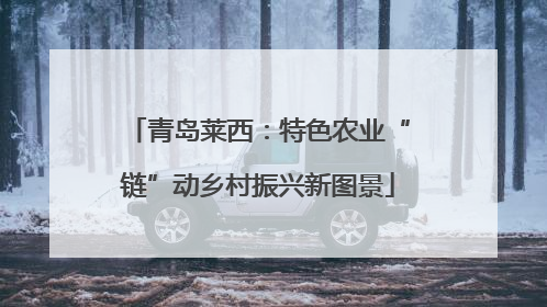 青岛莱西：特色农业“链”动乡村振兴新图景
