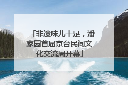 非遗味儿十足，潘家园首届京台民间文化交流周开幕