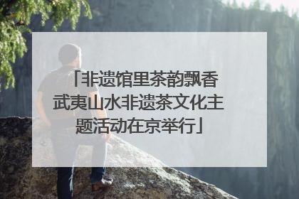 非遗馆里茶韵飘香 武夷山水非遗茶文化主题活动在京举行