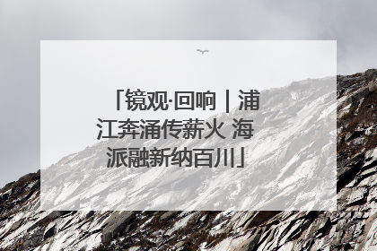 镜观·回响｜浦江奔涌传薪火 海派融新纳百川