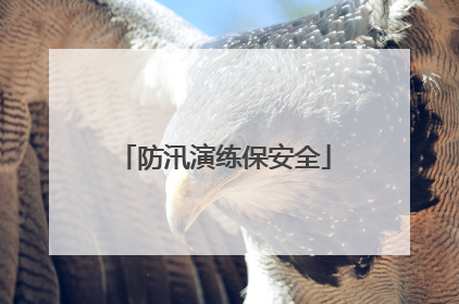 防汛演练保安全