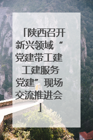 陕西召开新兴领域“党建带工建 工建服务党建”现场交流推进会