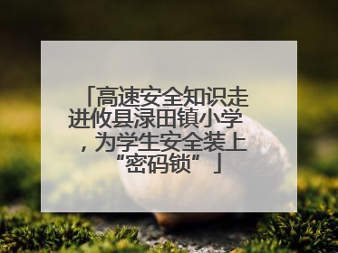 高速安全知识走进攸县渌田镇小学，为学生安全装上“密码锁”