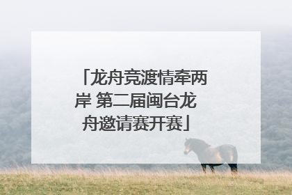 龙舟竞渡情牵两岸 第二届闽台龙舟邀请赛开赛