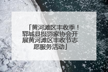 黄河滩区丰收季！郓城县摄影家协会开展黄河滩区丰收节志愿服务活动