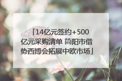 14亿元签约+500亿元采购清单 简阳市借势西博会拓展中欧市场